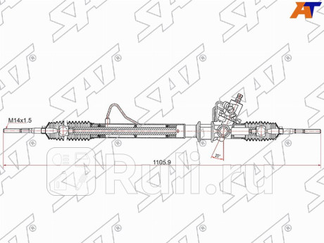 Рейка рулевая suzuki grand vitara 98-05 lhd SAT ST-48580-65D51  для Разные, SAT, ST-48580-65D51